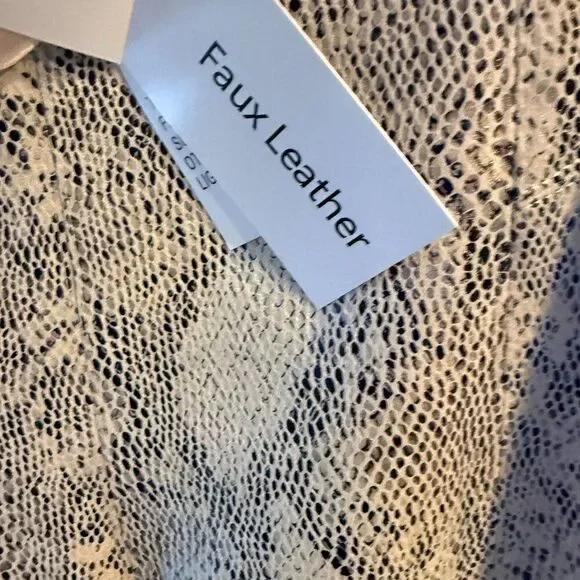 NWT Philosophy Faux Leather Snakeskin Leggings Sz S - Picture 5 of 6